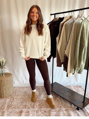 Cozy Cream Pullover Sweatshirt
